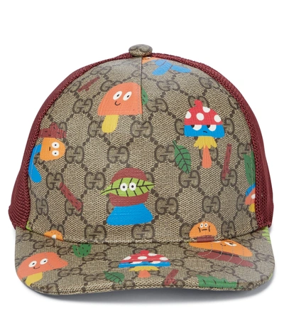 Shop Gucci X Nina Dzyvulska Gg Supreme Baseball Cap In Multicoloured