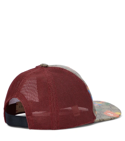 Shop Gucci X Nina Dzyvulska Gg Supreme Baseball Cap In Multicoloured