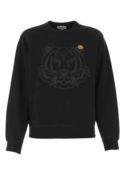 Shop Kenzo Tiger Printed Sweatshirt In Black