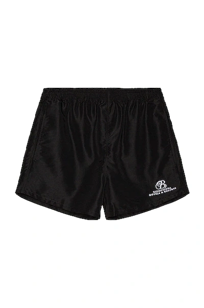 Shop Balenciaga Swim Shorts In Black