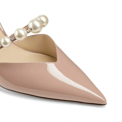 Shop Jimmy Choo Aurelie 85 In Ballet Pink/white