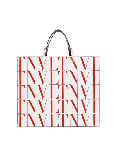 Shop Valentino Vltn Times Tote Bag In Multi