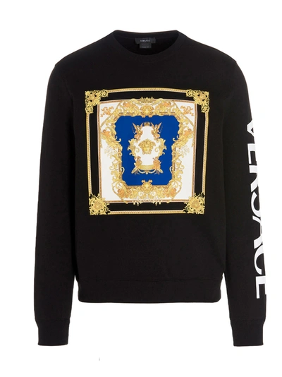 Shop Versace Medusa Renaissance Motif Sweatshirt In Multi