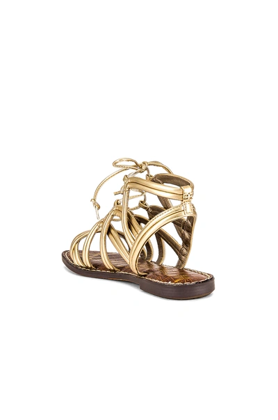 Shop Sam Edelman Gasha Sandal In Molten Gold