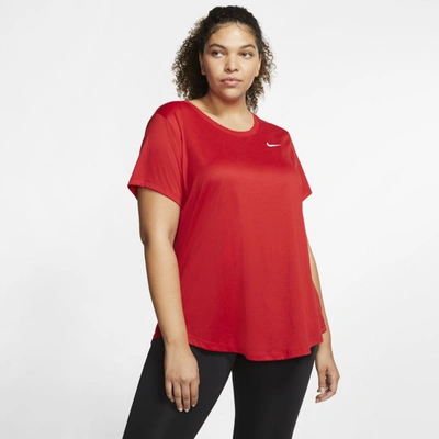 Shop Nike Women's Dri-fit Legend Training T-shirt (plus Size) In Red