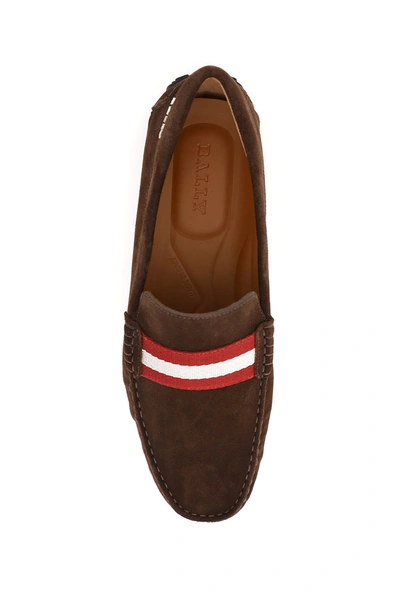 Shop Bally Pearce Driving Shoes In Brown