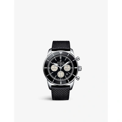 Shop Breitling Mens Stainless Steel Ab0162121b1s1 Superocean Heritage '57 Stainless-steel And Rubber Auto