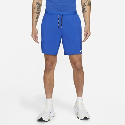 Shop Nike Men's Flex Stride 7" Brief Running Shorts In Blue