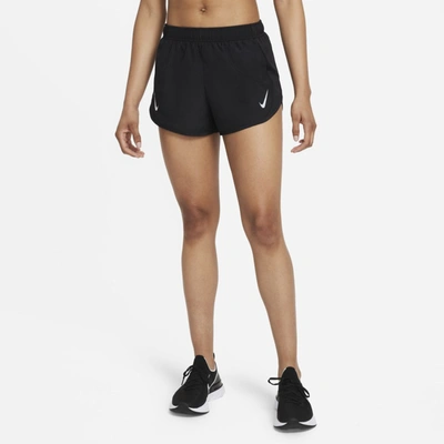 Shop Nike Women's Fast Tempo Dri-fit Running Shorts In Black