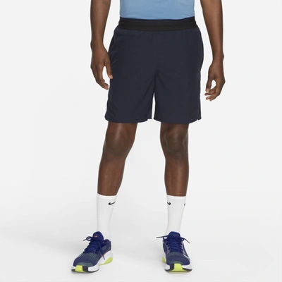 Shop Nike Men's Dri-fit Flex Rep Pro Collection 8" Unlined Training Shorts In Blue