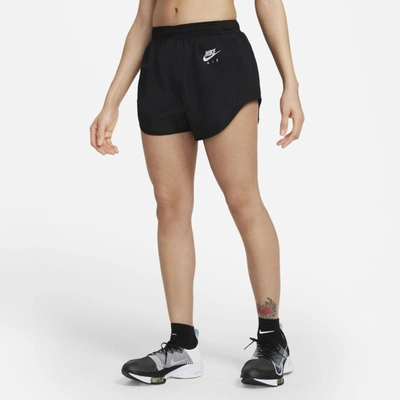 Shop Nike Air Dri-fit Women's Brief-lined Running Shorts In Black,white