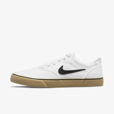 Nike Sb Chron 2 Canvas Skate Shoes In White,white,gum Light Brown,black |  ModeSens