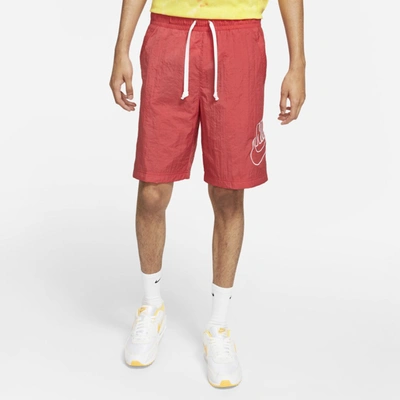 Shop Nike Sportswear Alumni Men's Woven Flow Shorts In Lobster