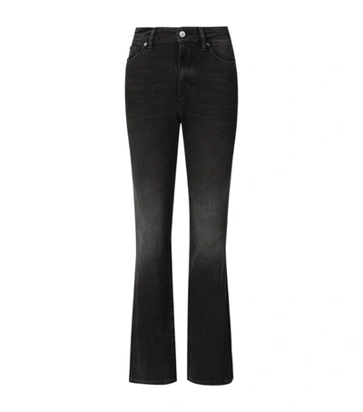 Shop Allsaints Ciara High-rise Bootcut Jeans In Black