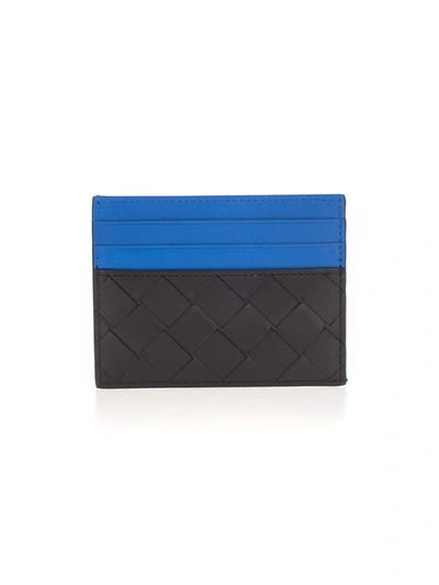 Shop Bottega Veneta Men's Black Leather Card Holder