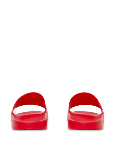 Shop Burberry Slider Sandal Bright Red