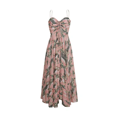 Shop Cara Cara Maidstone Dress In Hawaiian Pink