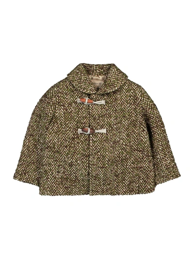 Shop Gucci Kids Coat For Boys In Green