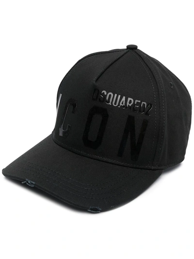 Dsquared2 Be Icon Black Baseball Cap | ModeSens