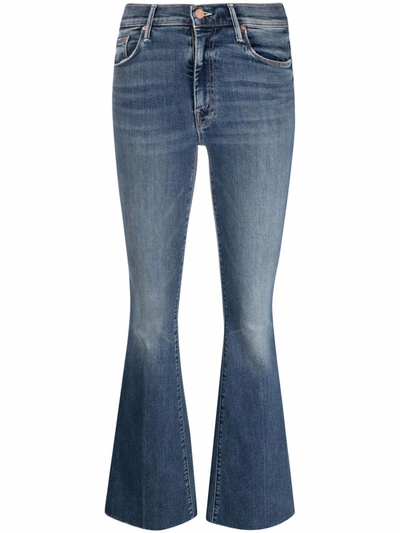 Shop Mother The Weekender Flared Jeans In Blau