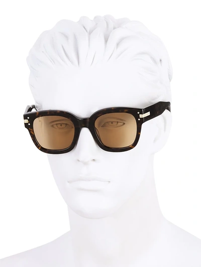 Shop Amiri Men's 51.5 Mm Classic Logo Sunglasses In Black Blue