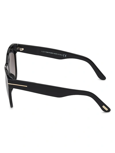 Shop Tom Ford Women's Wallace 54mm Cat Eye Sunglasses In Black Gradient