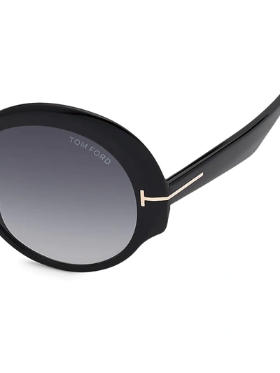 Shop Tom Ford Ginger 56mm Cat Eye Sunglasses In Black Gradient