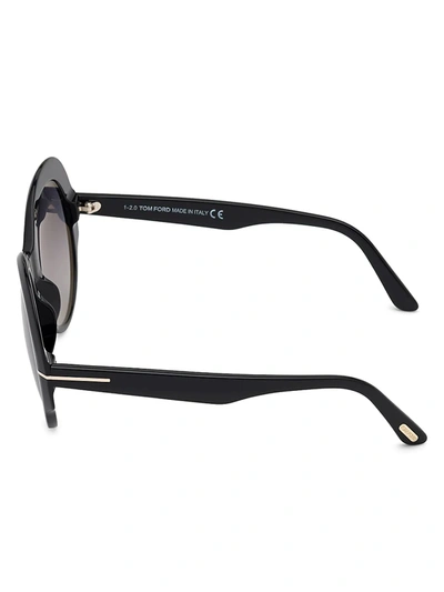 Shop Tom Ford Ginger 56mm Cat Eye Sunglasses In Black Gradient