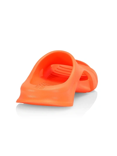 Shop Balenciaga Mold Slide Sandals In Orange