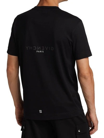 Shop Givenchy Men's Slim-fit Crewneck T-shirt In Black