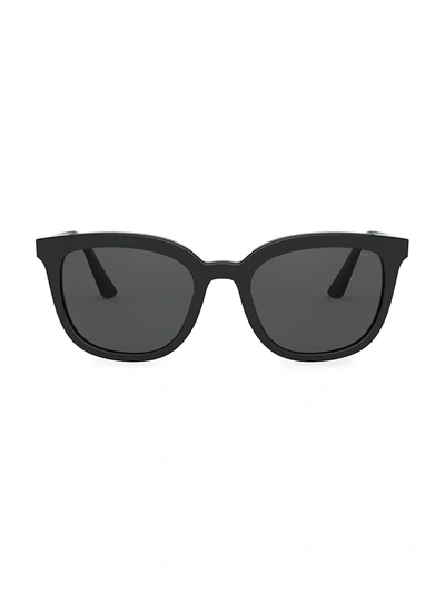 Shop Prada Women's 53mm Square Sunglasses In Black