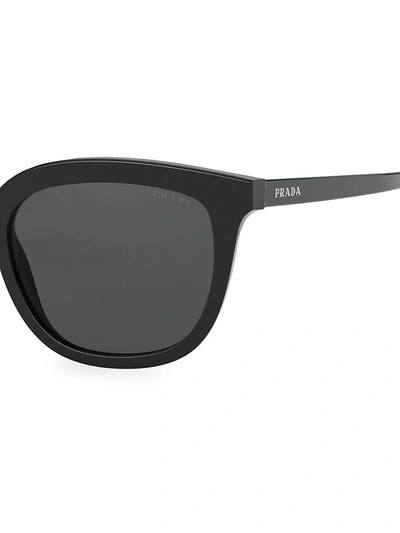 Shop Prada Women's 53mm Square Sunglasses In Black