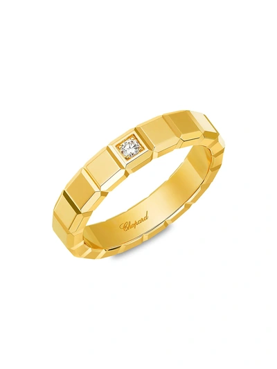 Shop Chopard Women's Ice Cube 18k Yellow Gold & Diamond Ring