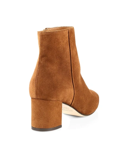Shop L Agence Women's Jeanne 85mm Suede Ankle Boots In Brown