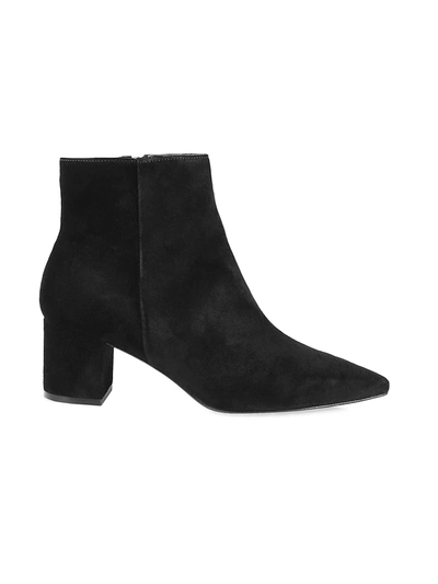 Shop L Agence Women's Jeanne 85mm Suede Ankle Boots In Black