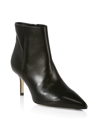 Shop L Agence Women's Aimee Ii Leather Ankle Boots In Black