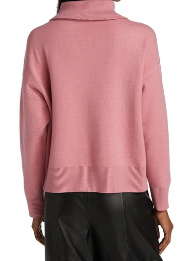 Shop Gestuz Talligz Quarter Zip Sweater In Cashmere Rose
