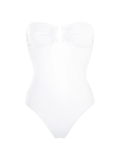 Shop Eres Women's Cassiopee Strapless One-piece Swimsuit In Blanc
