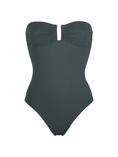 Shop Eres Cassiopee Strapless One-piece Swimsuit In Our Sin