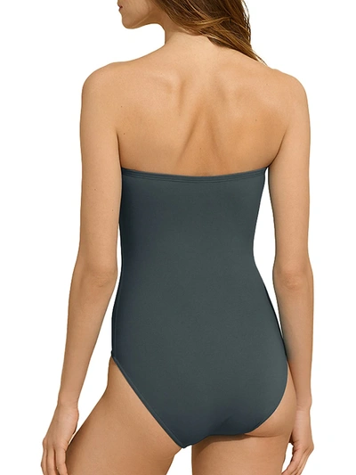 Shop Eres Cassiopee Strapless One-piece Swimsuit In Our Sin