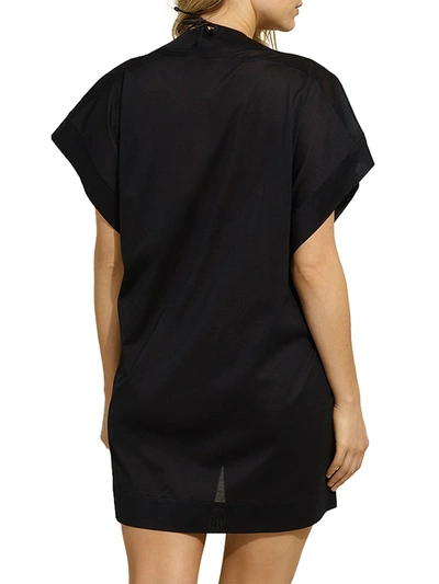 Shop Eres Women's Renee V-neck T-shirt Cover-up In Noir
