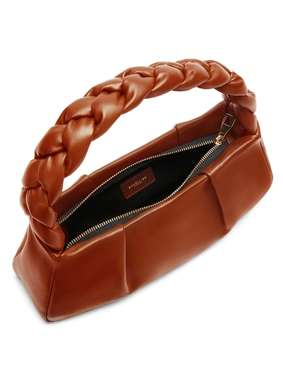 Shop Demellier Women's Genova Leather Braided Shoulder Bag In Terracotta
