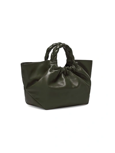DEMELLIER WOMEN'S MIDI LOS ANGELES LEATHER BRAIDED TOTE 400014655293