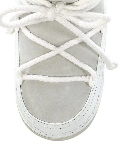 Shop Inuikii Women's Classic Leather Sneaker Boots In White