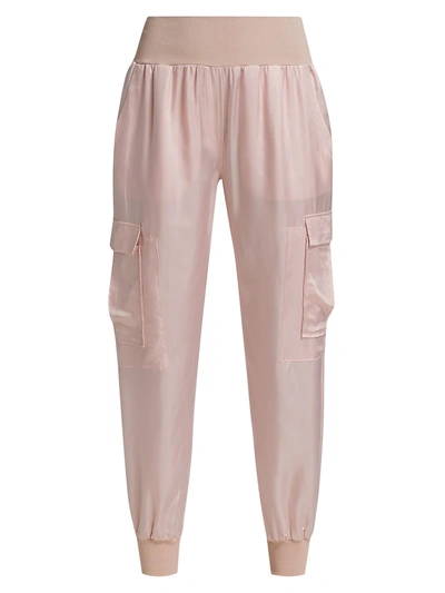 Shop Cinq À Sept Giles Cargo Joggers In Rose Clay