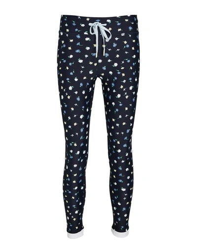 Shop The Upside Daisy Floral Leggings In Navy