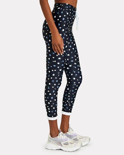 Shop The Upside Daisy Floral Leggings In Navy