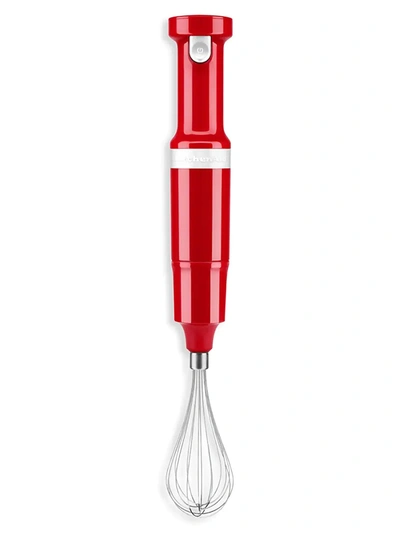 Shop Kitchenaid Cordless Variable Hand Blender In Passion Red