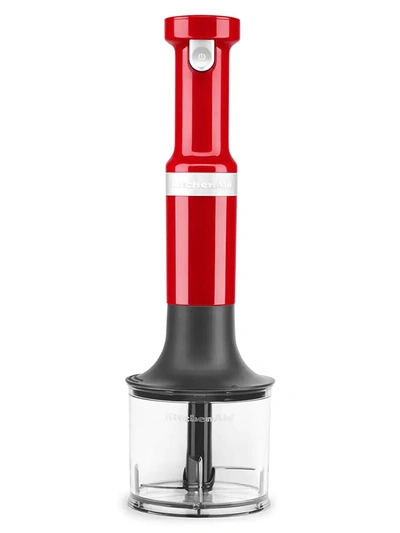 Shop Kitchenaid Cordless Variable Hand Blender In Passion Red