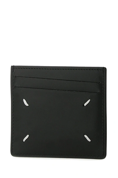 Shop Maison Margiela Black Leather Card Holder  Nd  Uomo Tu